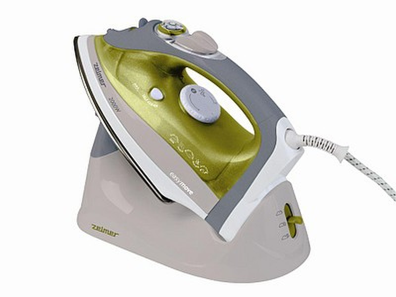 Zelmer 28Z013 Dry & Steam iron Stainless Steel soleplate 2000W Green iron