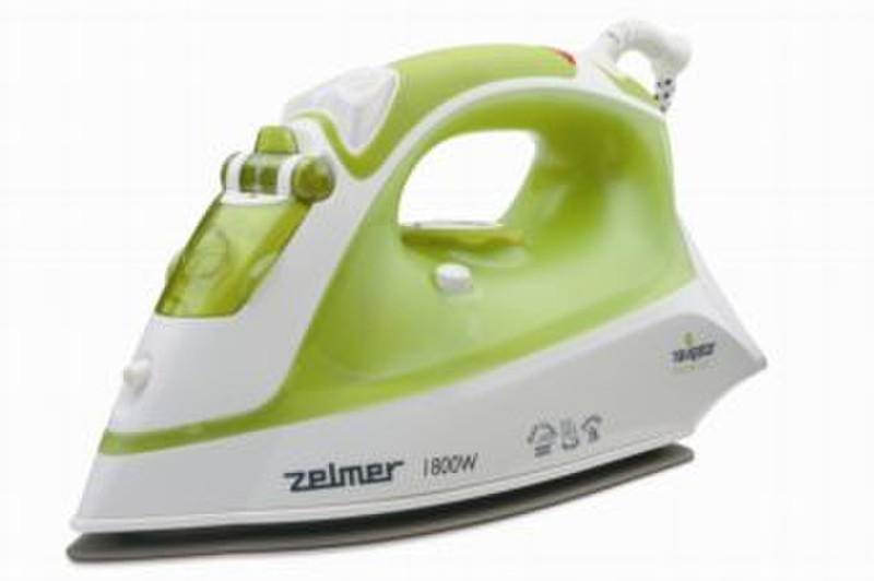 Zelmer 28Z030 Dry & Steam iron Ceramic soleplate 1800W Green iron