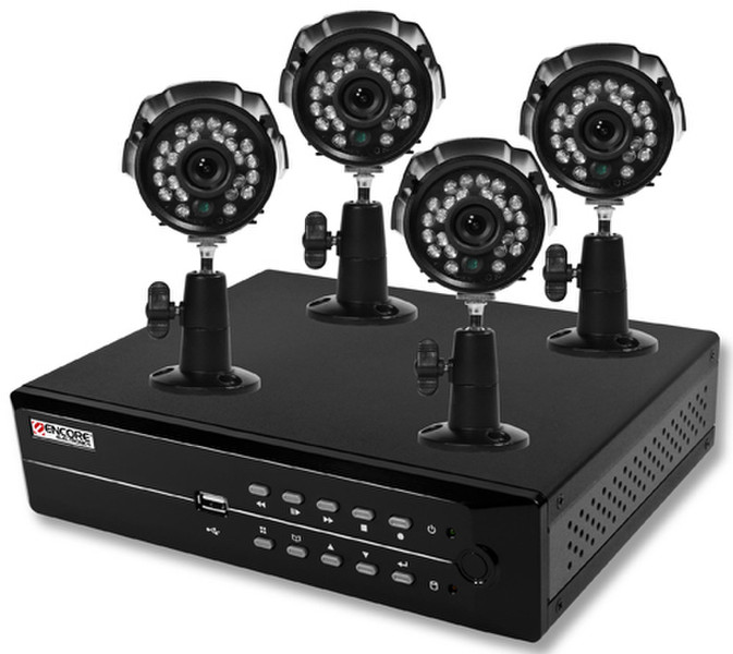 ENCORE ENDSS-R4D8 Schwarz Digitaler Videorekorder (DVR)