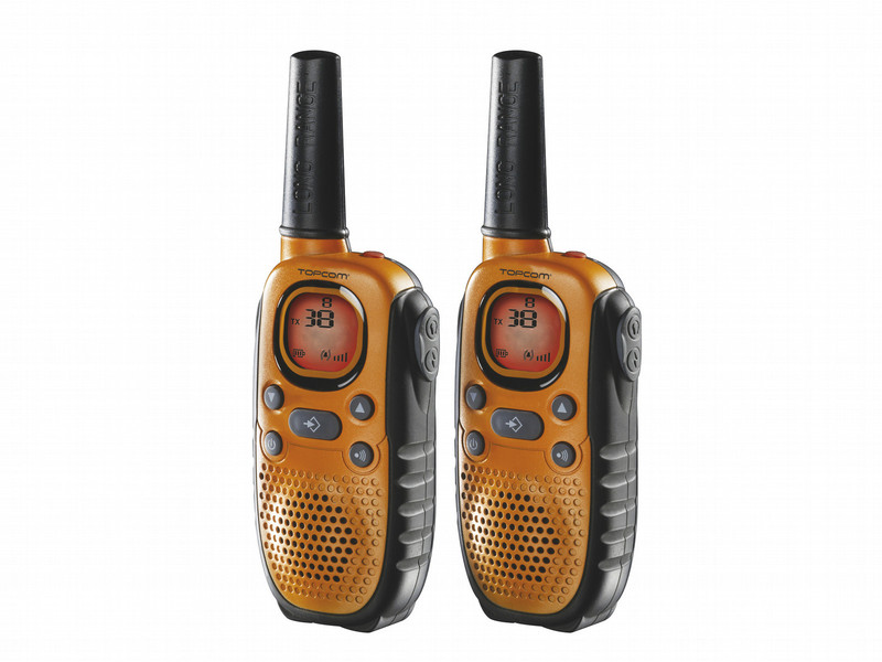 Topcom Twintalker 9100 8channels 446MHz Black,Orange two-way radio