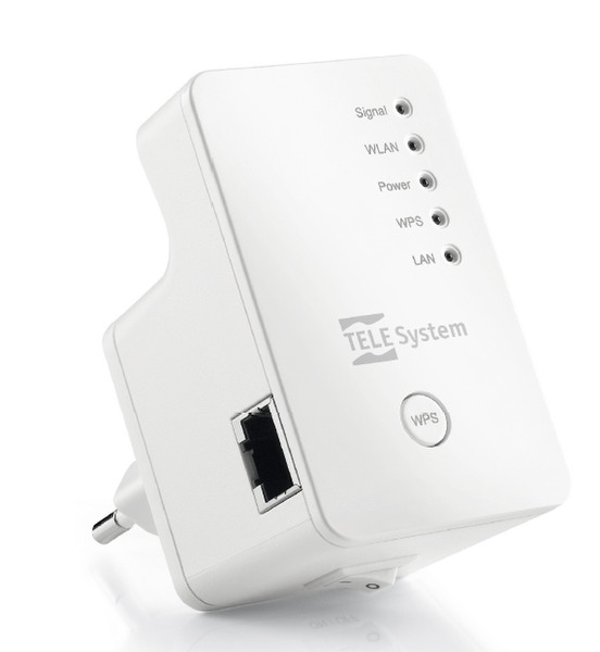 TELE System WI-LLY Dual Band Eingebauter Ethernet-Anschluss WLAN Weiß 1Stück(e) PowerLine Netzwerkadapter