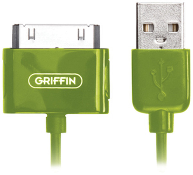 Griffin USB > Dock Cable Зеленый кабель USB