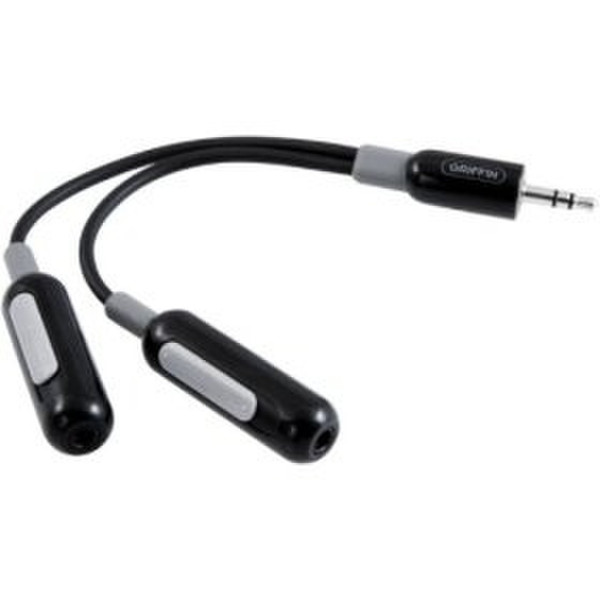 Griffin Headphone Splitter Черный кабельный разъем/переходник