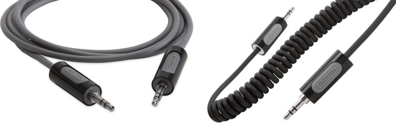 Griffin 3017-AUXGRN 1.8m 3.5mm Black audio cable