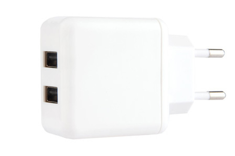 Stylz DUAL USB Power, White Innenraum Weiß Ladegerät für Mobilgeräte
