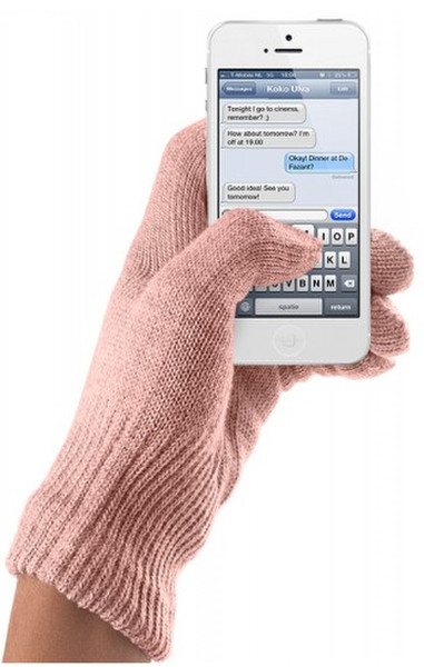 Mujjo MJ-0844 Розовый перчатки для сенсорных экранов