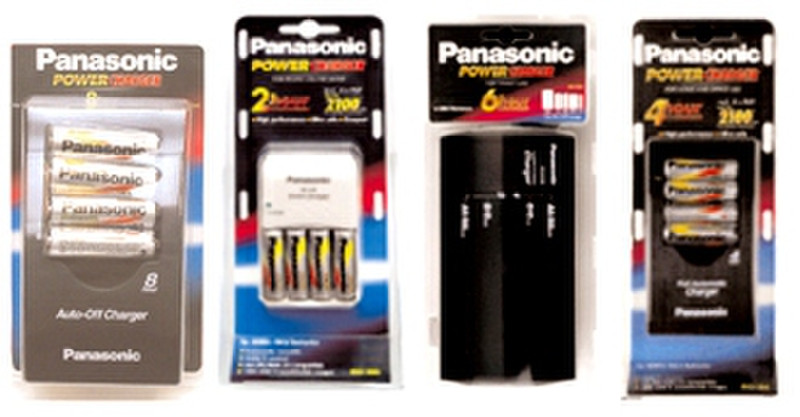 Panasonic Battery charger & 4x AA batteries 2600 mAh