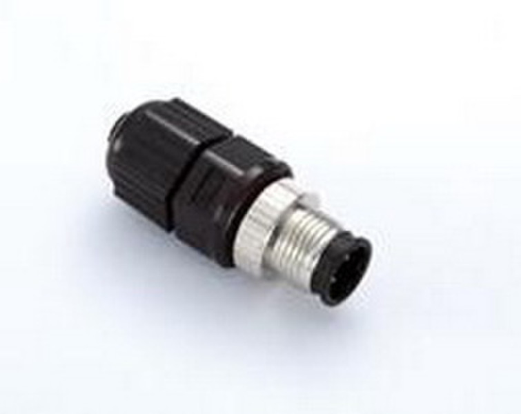 Moxa M12D-4P-IP68 M12 Black,Silver wire connector