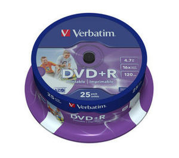 Verbatim DVD+R 4.7GB 16X Branded 25pk Spindle 4.7GB DVD+R 25Stück(e)