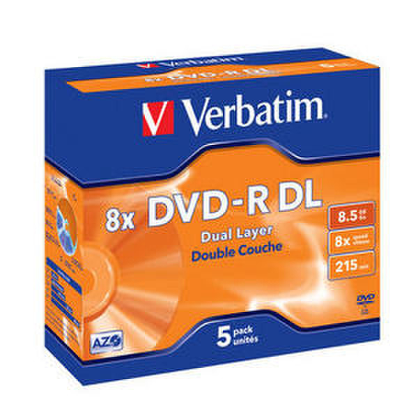 Verbatim DVD-R Dual Layer 8x, 5pk 8.5GB DVD-R DL 5pc(s)