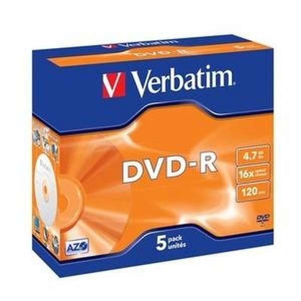 Verbatim DVD-R 4.7GB 16x 5pk 4.7GB DVD-R 5Stück(e)