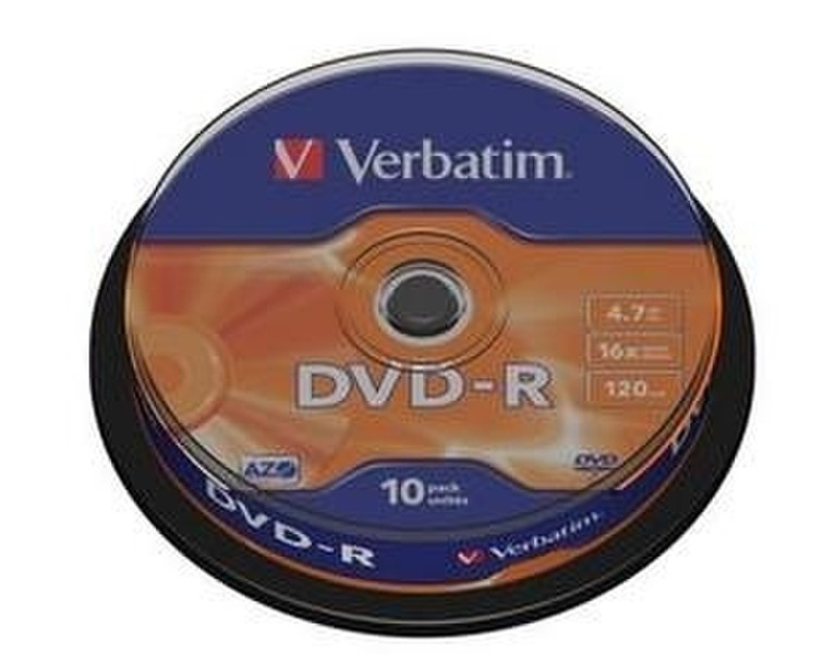 Verbatim DVD-R 4.7GB 16x 10pk Spindle 4.7ГБ DVD-R 10шт