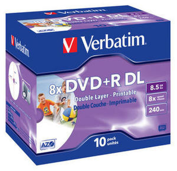 Verbatim DVD+R Double Layer Printable 8x 8.5GB DVD+RW 10pc(s)