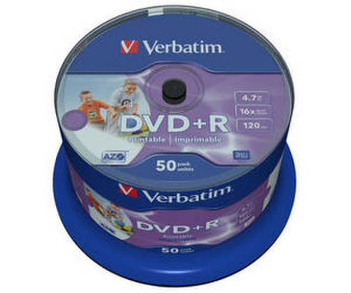 Verbatim DVD+R 4.7GB 16x 50pk Spindle 4.7GB DVD+R 50pc(s)