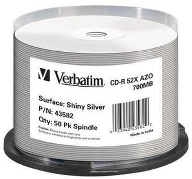 Verbatim CD-R 700MB 80Min 52x Spindle 50pk CD-R 700MB 50pc(s)