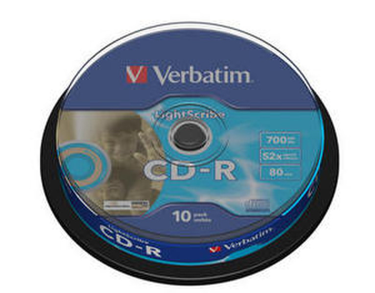 Verbatim CD-R Super AZO LightScribe, 10 Pack Spindle CD-R 700MB 10pc(s)