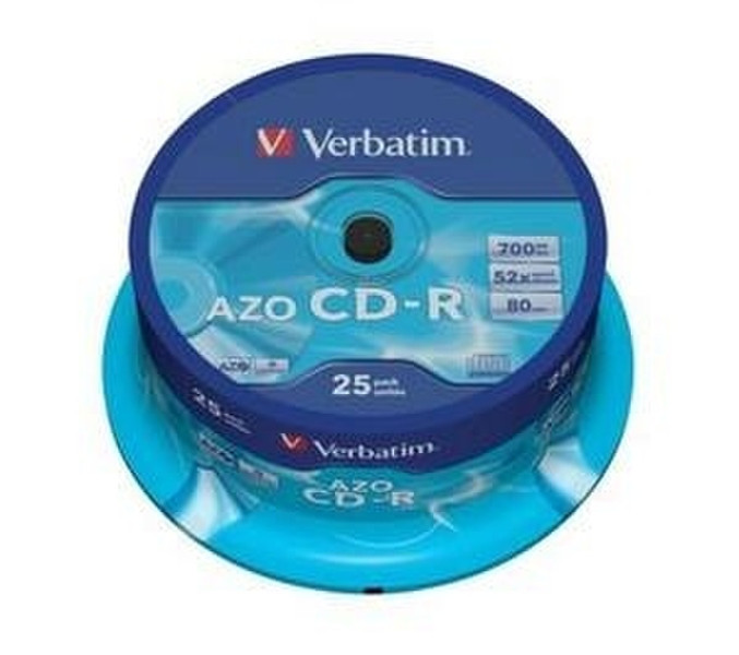 Verbatim CD-R 700MB 80Min 52x SupAZO 25pk CD-R 700MB 25pc(s)