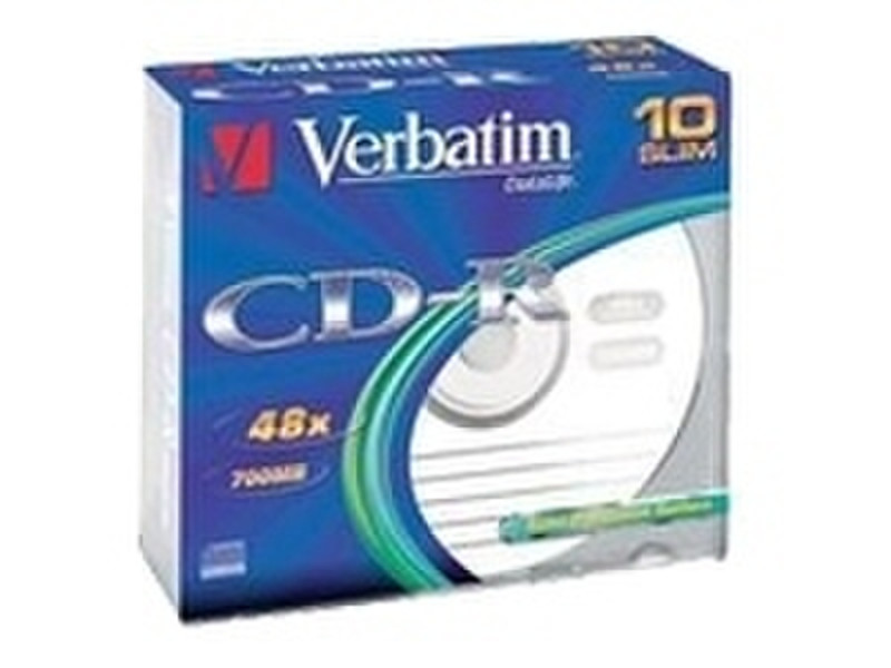 Verbatim CD-R 700MB 80Min 52x SlimCase 10pk CD-R 700MB 100pc(s)