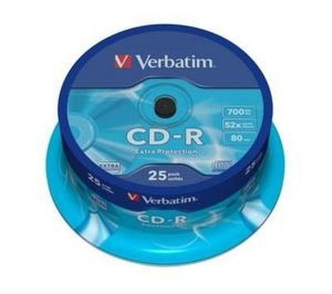 Verbatim CD-R 700MB 80Min 52x DataLife 25pk CD-R 700MB 25pc(s)