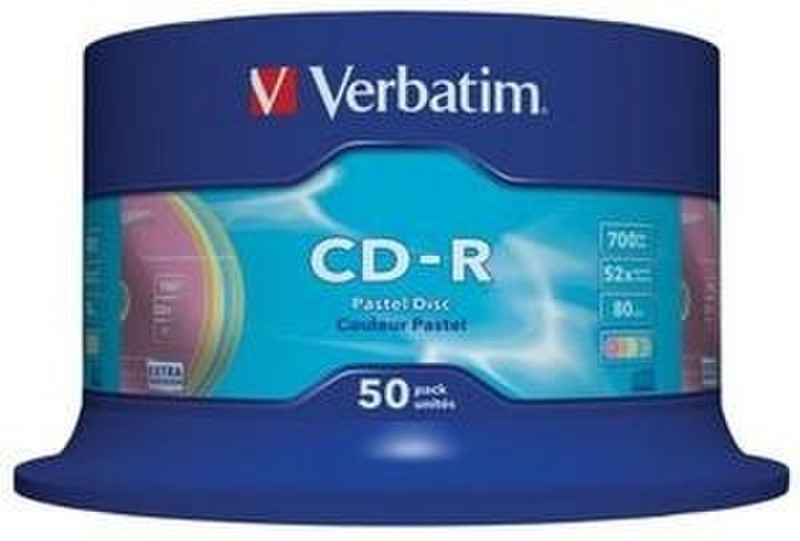 Verbatim CD-R Pastel Colour, 50pk CD-R 700MB 50pc(s)