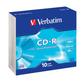 Verbatim CD-R 700MB 80Min 52x SlimCase 10pk CD-R 700MB 10pc(s)