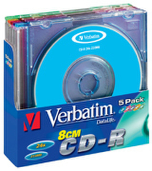 Verbatim 8cm CD-R 210MB Slim Case 5 Pack CD-R 210MB 5pc(s)