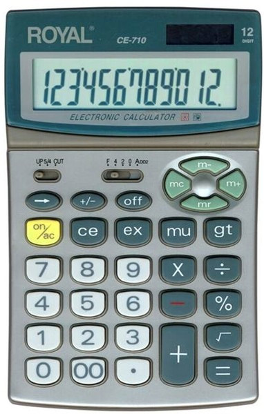 Royal CE-710 Pocket Basic calculator Grey