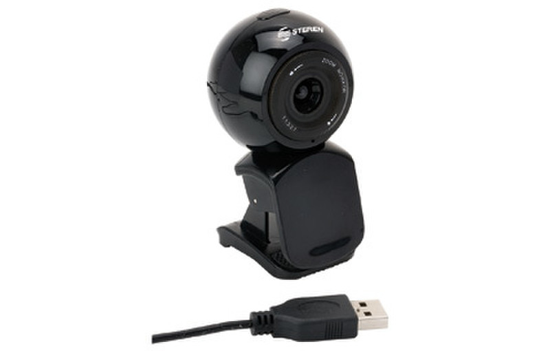 Steren COM-105 1.3MP USB Black webcam