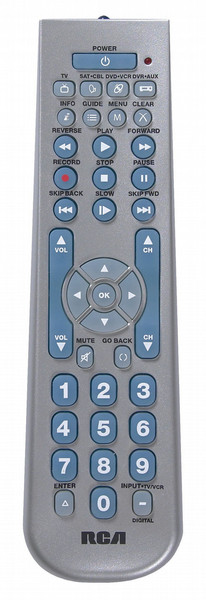 RCA LRCR4383 IR Wireless push buttons Grey remote control