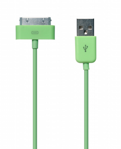 Connect IT CI-101 1м 30-pin USB Зеленый дата-кабель мобильных телефонов
