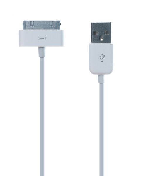 Connect IT CI-97 1m 30-pin USB White mobile phone cable