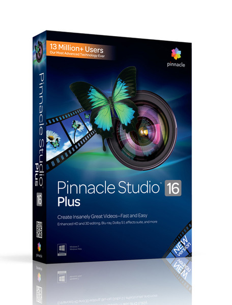 Corel Pinnacle Studio 16 Plus, Win, CRP, 51-250u, ML