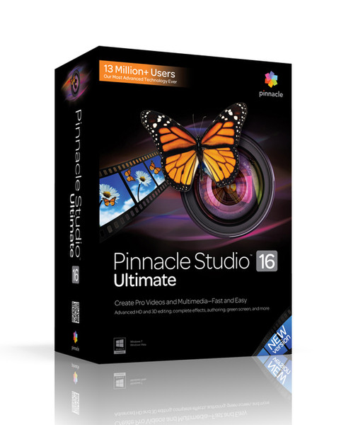 Corel Pinnacle Studio 16 Ultimate, Win, CRP, 2-4u, ML