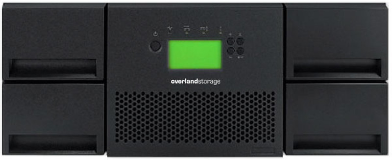 Overland Storage NEO 400s, 1x LTO-6 120000GB 4U Black tape auto loader/library