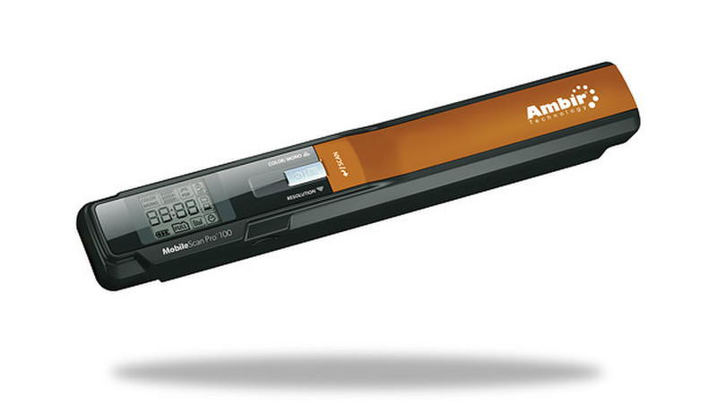 Ambir Technology MobileScan Pro 100 ADF + Manual feed Black