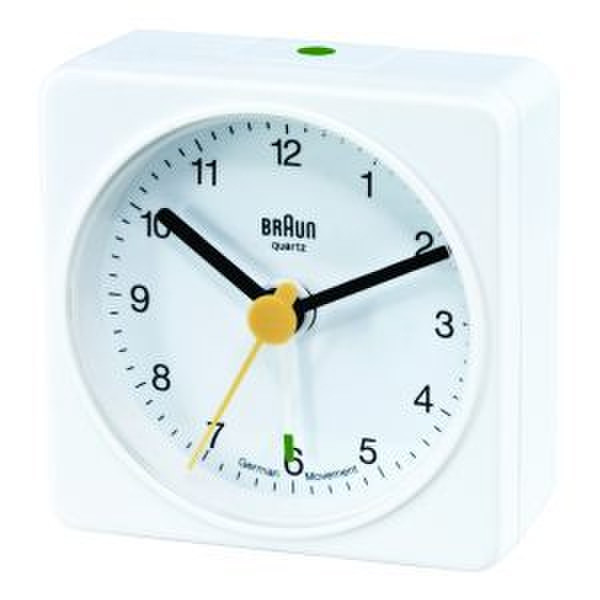 Braun BNC 002 Quartz table clock Квадратный Белый