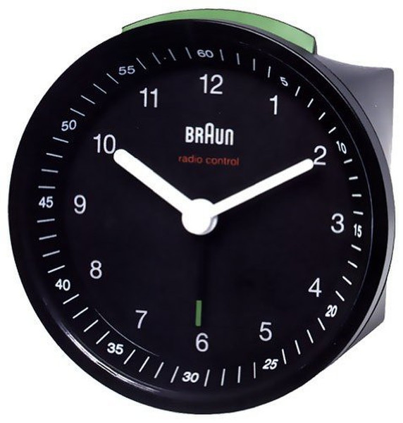 Braun BNC 007 Quartz table clock Rund Schwarz