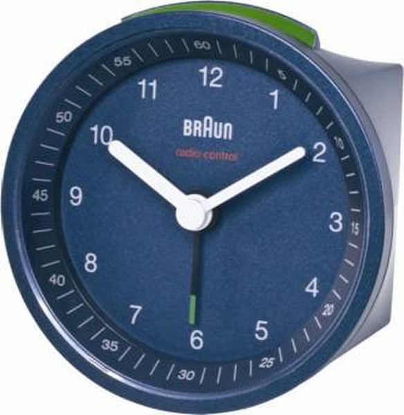 Braun BNC 007 Quartz table clock Rund Blau