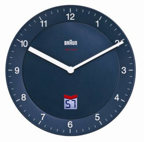 Braun BNC 006 Quartz wall clock Kreis Blau