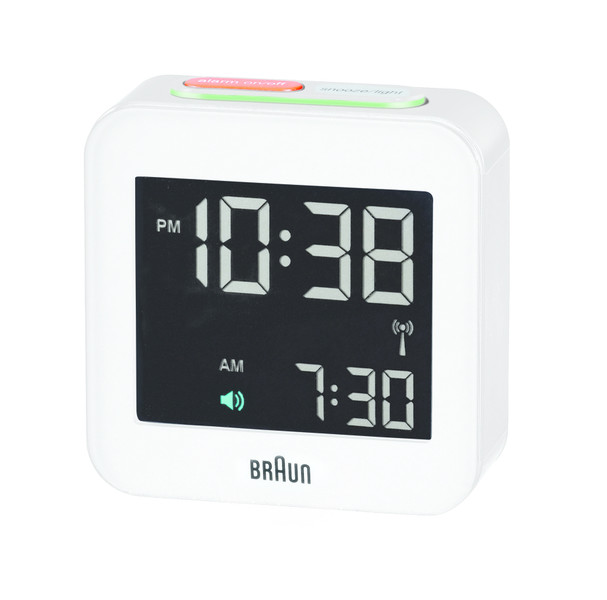 Braun BNC 008 Digital table clock Quadratisch Weiß
