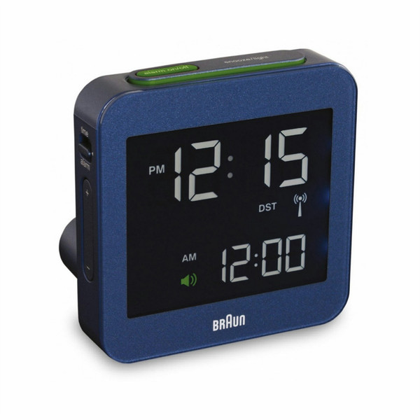 Braun BNC 009 Digital table clock square Blue
