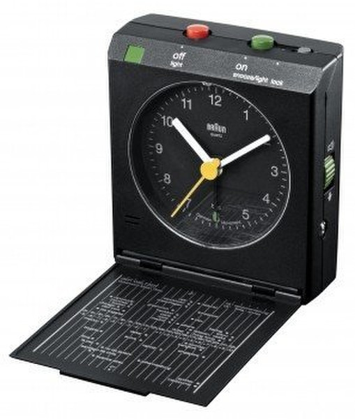 Braun BNC 005 Quartz table clock Прямоугольный Черный