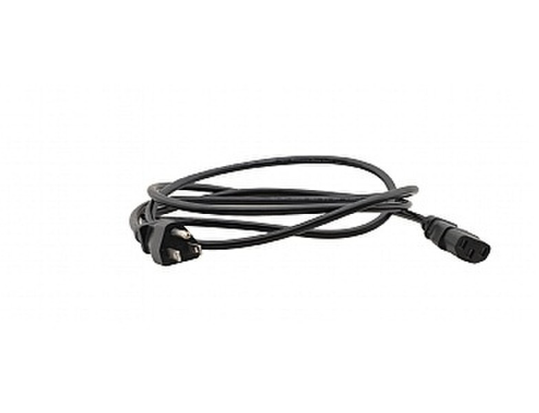 Kramer Electronics C-AC/US 1.8м Черный кабель питания