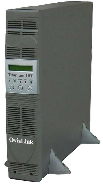 OvisLink Titanium 1K-RT 1000VA 3AC-Ausgänge Rackmount Grau Unterbrechungsfreie Stromversorgung (UPS)
