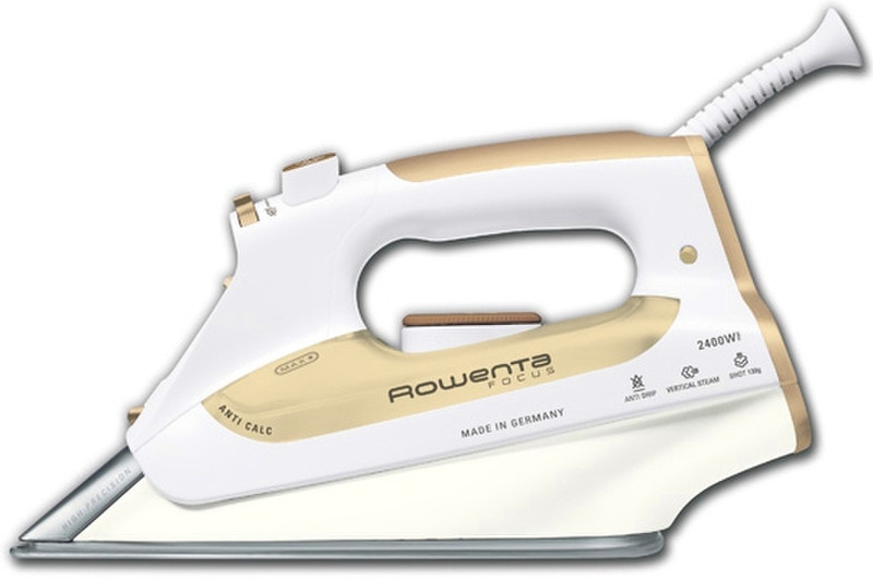 Rowenta DZ5120 Dry & Steam iron Stainless Steel soleplate 2400W Beige,White iron