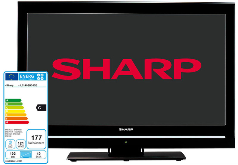 Sharp LC-40SH340E 40Zoll Full HD Schwarz LCD-Fernseher