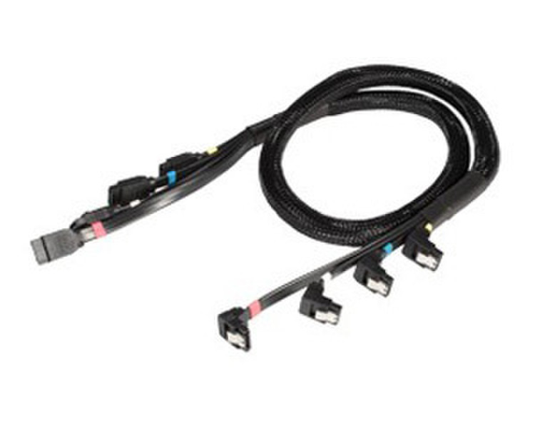Cubitek CB-CAB-D108 0.85m Black SATA cable