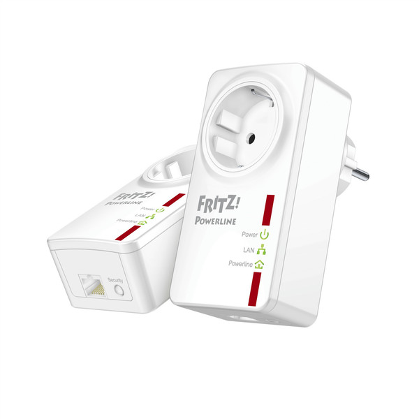 AVM FRITZ!Powerline 530E 500Мбит/с Подключение Ethernet Белый 2шт PowerLine network adapter