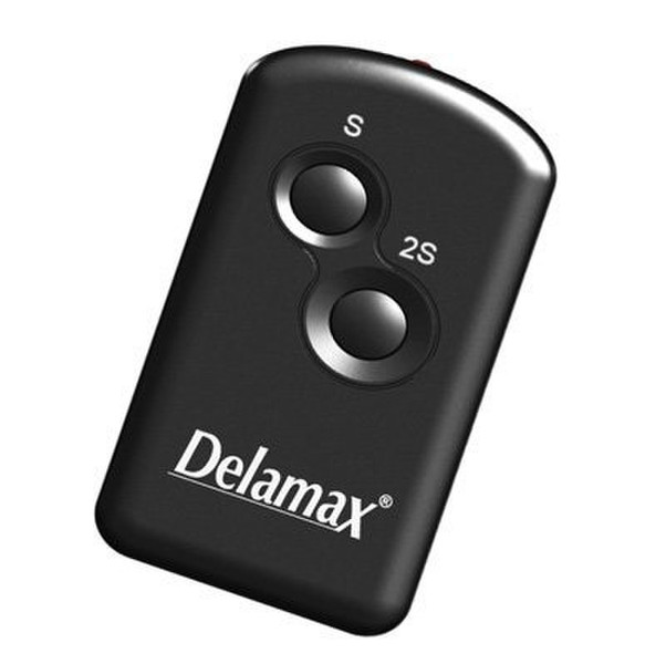 Delamax 661104 Инфракрасный беспроводной Нажимные кнопки Черный пульт дистанционного управления
