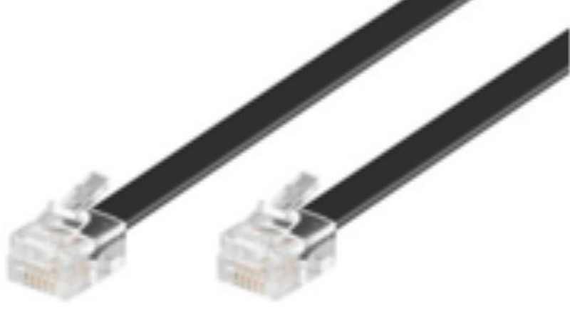 Microconnect MPK115B 15м Черный телефонный кабель